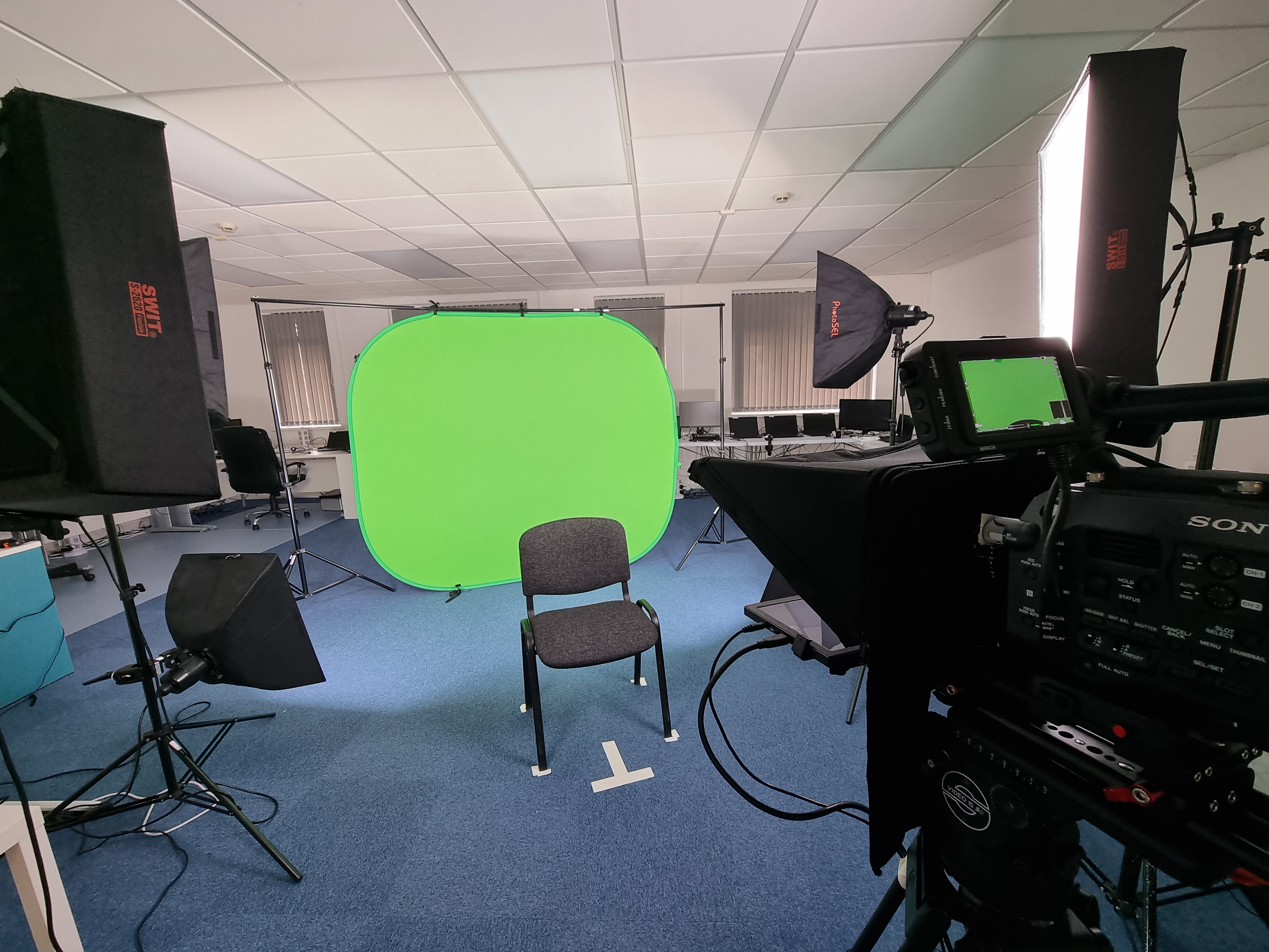 Green screen filming with remote production
